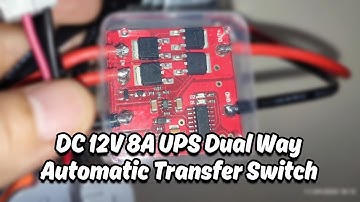 DC 12V 8A UPS Dual Way Automatic Transfer Switch