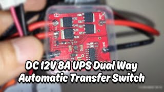 DC 12V 8A UPS Dual Way Automatic Transfer Switch