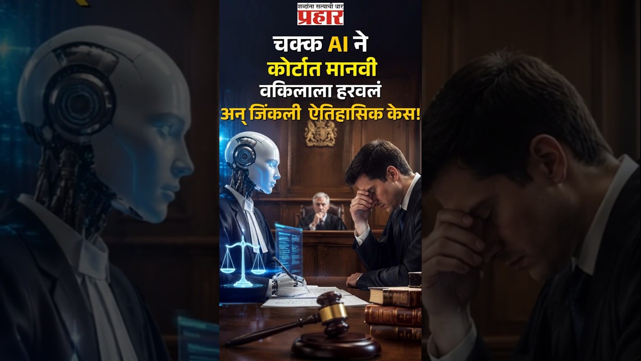 AI Beats Lawyer | एका मशीनने कोर्टात केला न्याय! मानवी वकिलीला दिली मात | prahaarnewsline