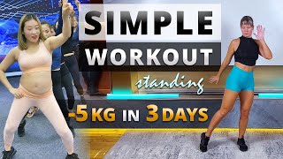 KIAT JUD DAI Workout STANDING STILL! BURN BELLY FAT and BOOTY GROWTH Challenge! 🔥