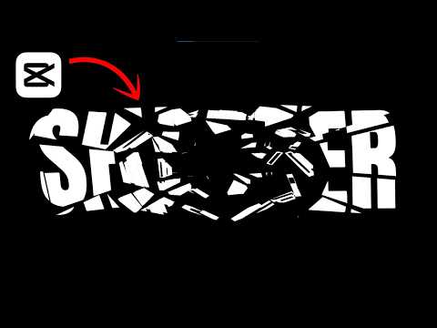Easy Shattered Text Animation in CapCut