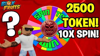 2500 Token İle 10X Spi̇n Yaptim Ne Çikti? - Blox Fruits Update 27 Türkçe Roblox Red Event