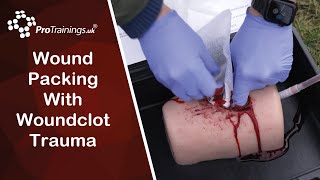 Wound Packing With Woundclot Trauma