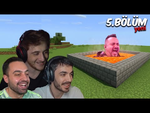 HASAN ABİ LAV TUZAĞINA DÜŞTÜ !! EKİP MİNECRAFT ÖĞRENİYOR ama HARDCORE ! 5. Bölüm
