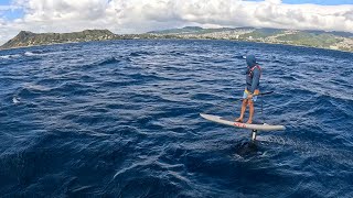 New Year’s Day 2024 SUP Hydrofoil Downwind with Phil Yee