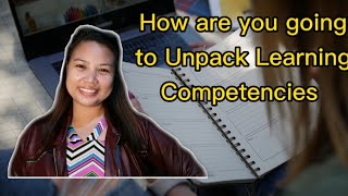 HOW TO UNPACK LEARNING COMPETENCIES | Teacher Gigi Vlogs