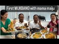 First mukbang with mama maiju inlaws  kasto vayo hola ta  khushmita gurung 