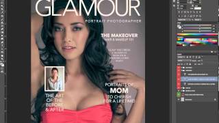 Designing & Editing a Magazine Cover in Photoshop screenshot 4