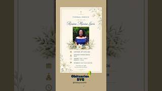 Rosina M. Lewis | Funeral Announcement #ObituariesSVG #Obituaries #SVG