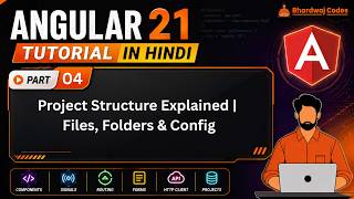 Angular 21 Tutorial in Hindi #4 | Project Structure Explained | Files, Folders &amp; Config 📁