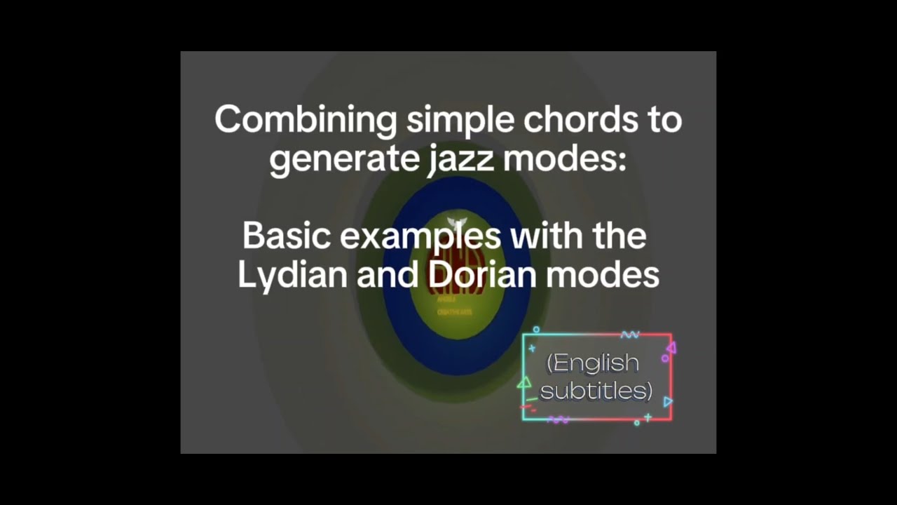 Using chords to generate jazz modes - YouTube