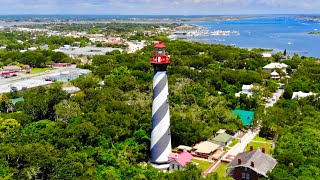 St. Augustine Lighthouse Drone Footage / Tour - St. Augustine, FL