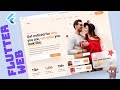 Flutter Web Responsive Website 2021 | Dating App landing page