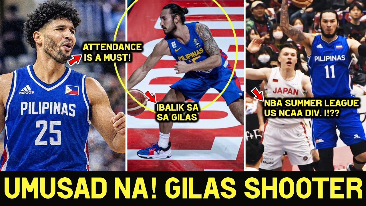 Umusad na Naturalization! Attendance is a Must. GILAS SHOOTER! Kai Sotto Pathway sa NBA dalawa ang..