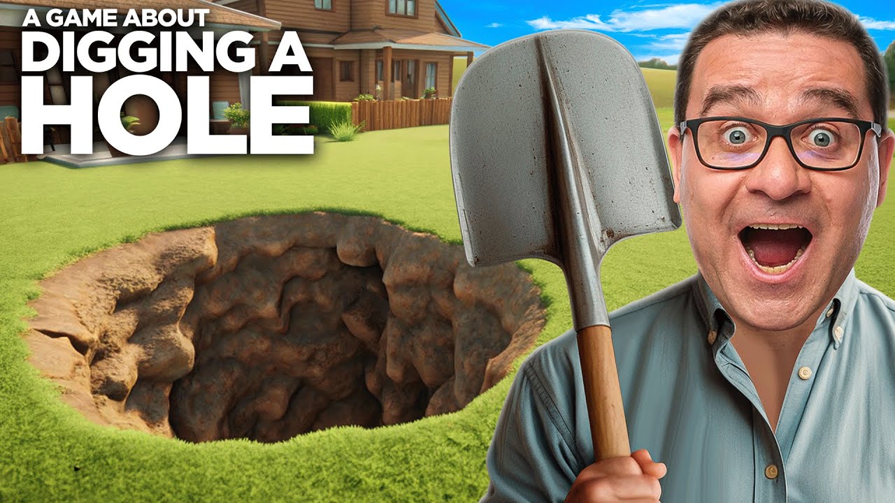 CAVEI UM BURACO GIGANTE NO JARDIM DE CASA