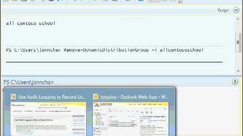Audit Logging in Outlook Live