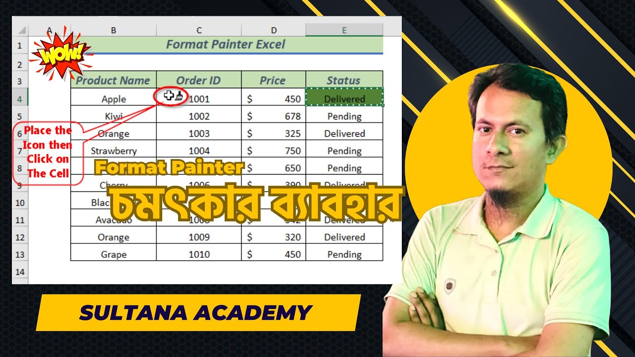 How to Use Format Painter in Excel in Bangla | Excel Tips and Tricks