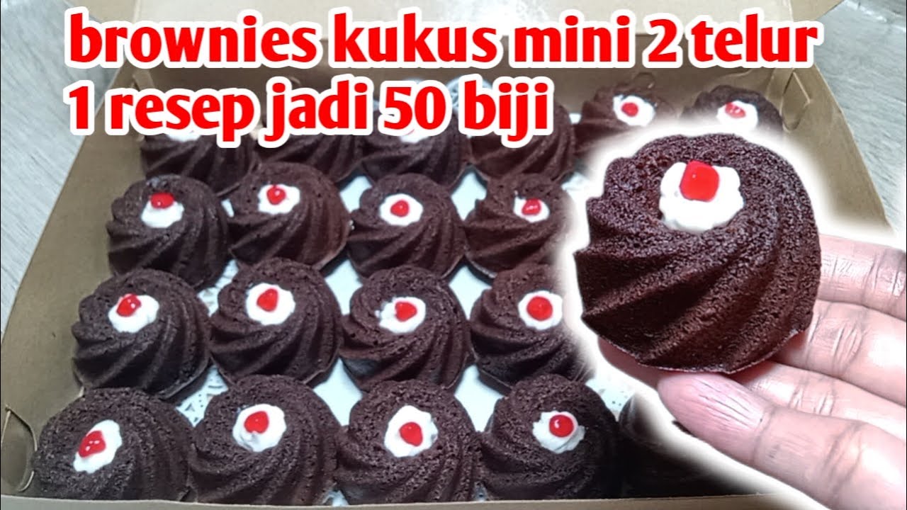 BROWNIES KUKUS MINI 2 TELUR EKONOMIS idejualan brownies YouTube