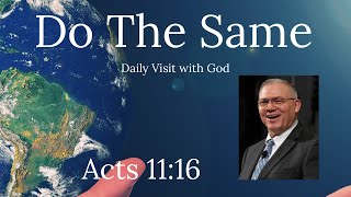 Acts 11:16, Do The Same