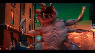 Eleven and friends scenes monsters attack Scenes  - stranger Things Anime Season1 episode 1 and 2