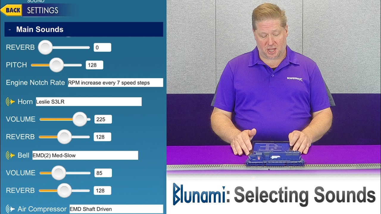 How to Select Locomotive Sounds with Blunami