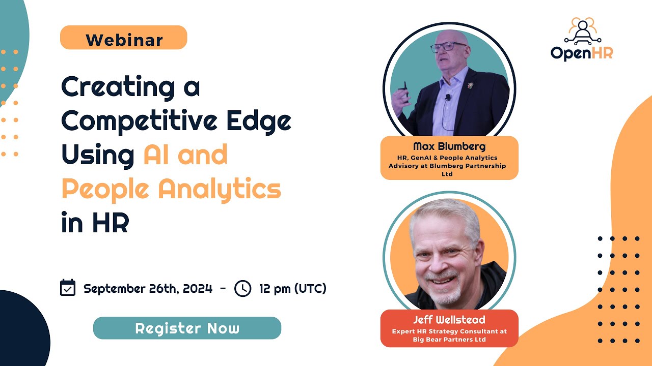 Creating a Competitive Edge Using AI and People Analytics in HR - YouTube