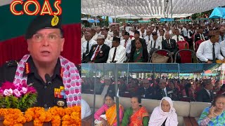 COAS Indian Army Gen Dhiraj Seth ko Rellyma ppo Pokharama Gorkhako bhu.pu. Samiti pani