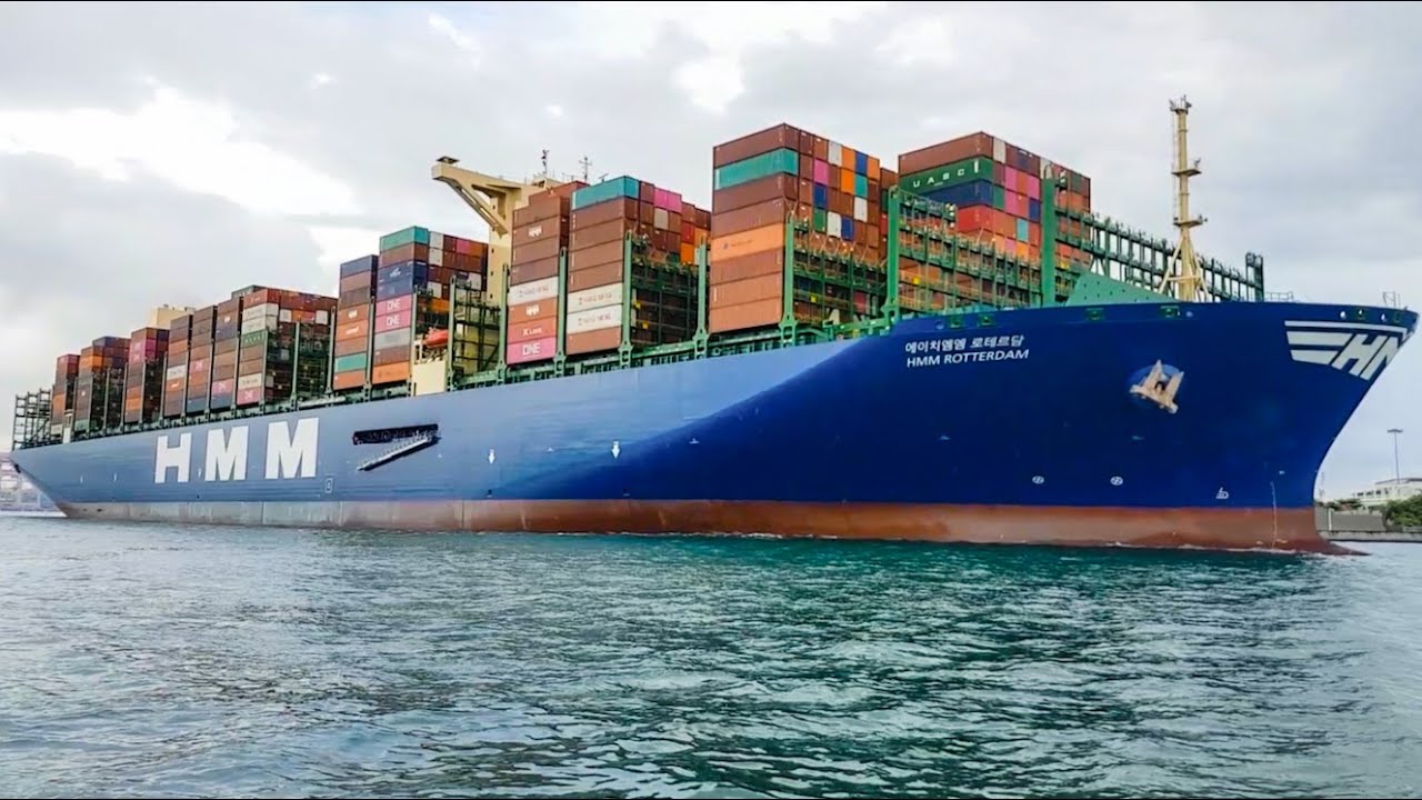 World s Largest Container Ship Hyundai 24 000 TEU HMM ROTTERDAM World s Largest Container Ship Hyundai 24 000 TEU HMM ROTTERDAM