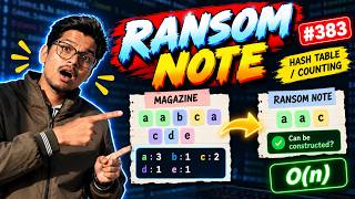 Information Ransom Note in Java | LeetCode #383 | HashMap & Frequency Counting | DSA Update