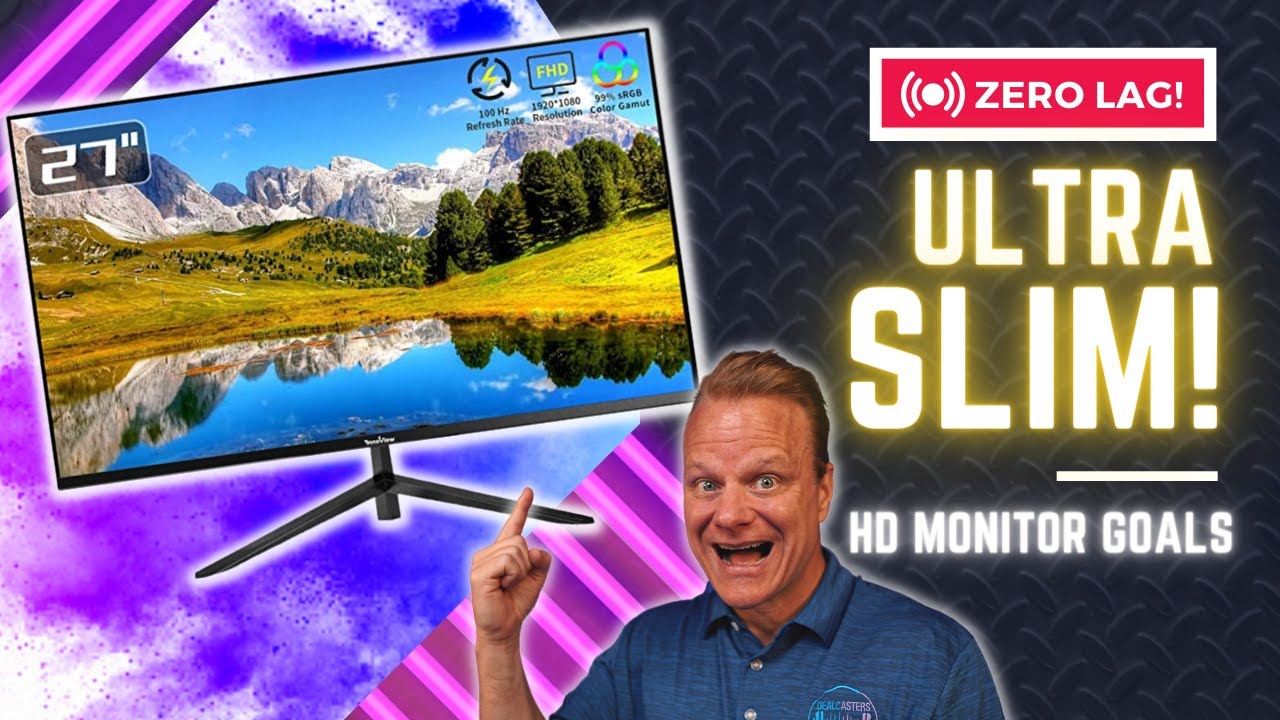 InnoView 27 inch Monitor, FHD 1080P Gaming Display - NO LAG?!