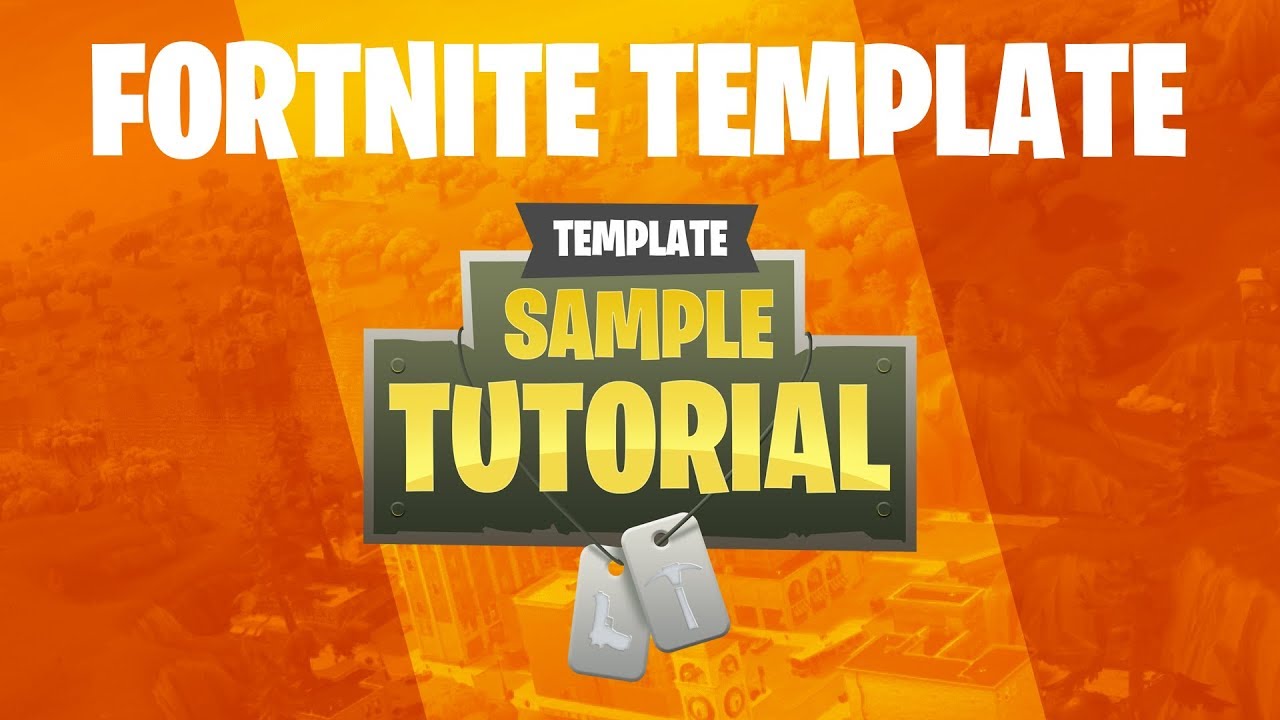 free fortnite logo template and tutorial - fortnite free logo