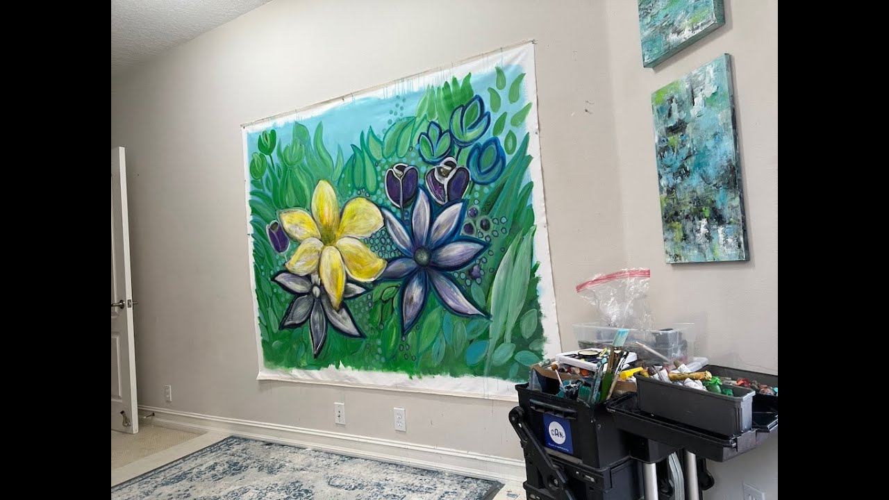 Live Painting Large Florals with Laurie Maves ART