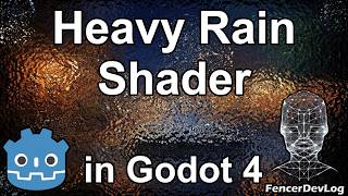 Godot 4: Heavy rain window shader (tutorial)