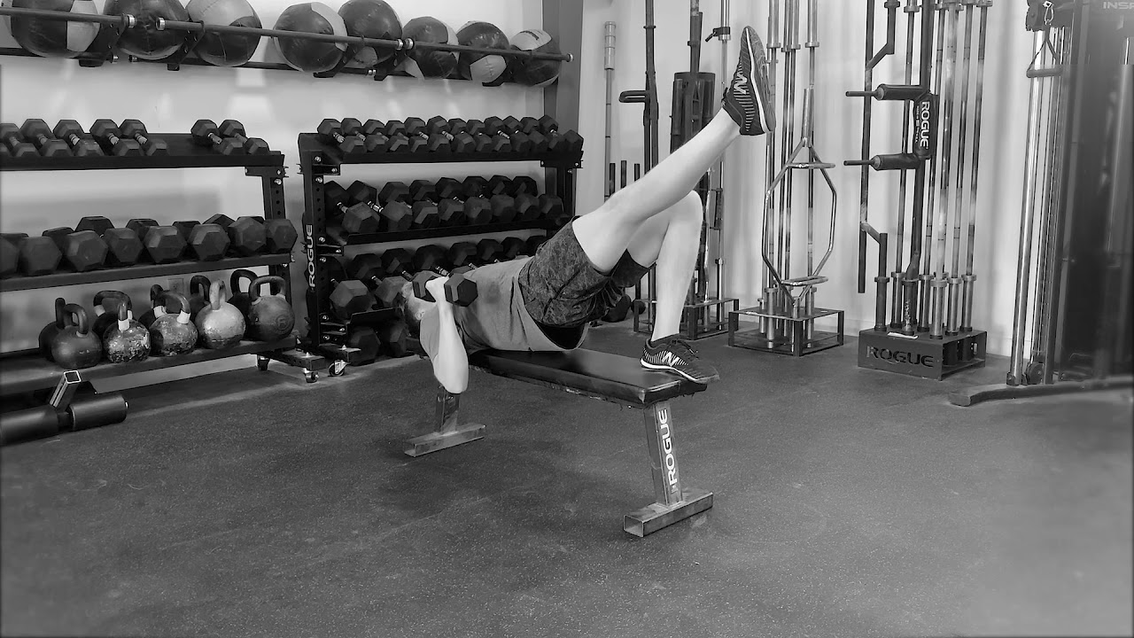 Single Leg Decline Glute Bridge Dumbbell Bench Press YouTube