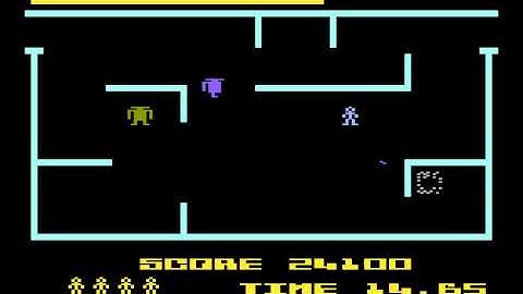 Atari 8-bit/5200 K-Razy Shoot-Out (K-Byte/CBS Electronics) - shot through wall