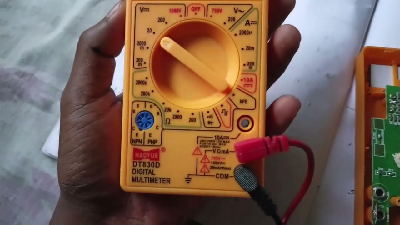 Multimeter repairing wrong voltage reading etc.. YouTube