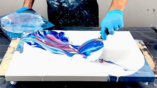 AMAZING~Acrylic Blowout Swipe Transfer with Spinning~Cell Activator~Acrylic Bloom Pouring~220