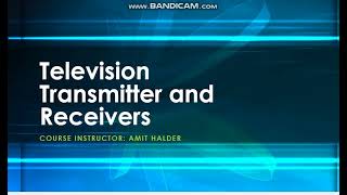 TV transmitter and receiver system part 01