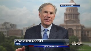 Gov. Abbott talks with ABC-7 about re-opening plan, latest on virus