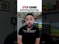 Stop Using Trending Hashtags Shorts
