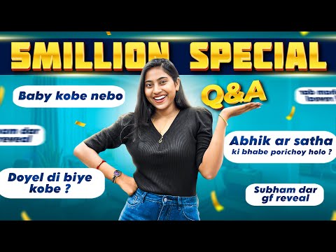 ✨5 MILLION SPECIAL QNA ✨ || #bongposto #funny #qna