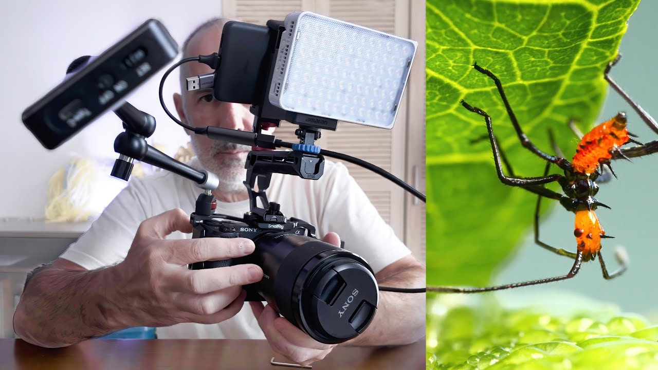 my new RIG for MACRO VIDEO with the Sony A6700