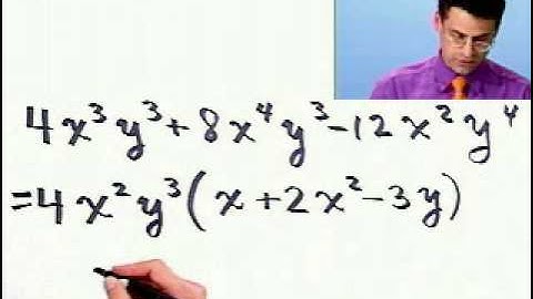 Factoring Using the Greatest Common Factor from Thinkwell College Algebra