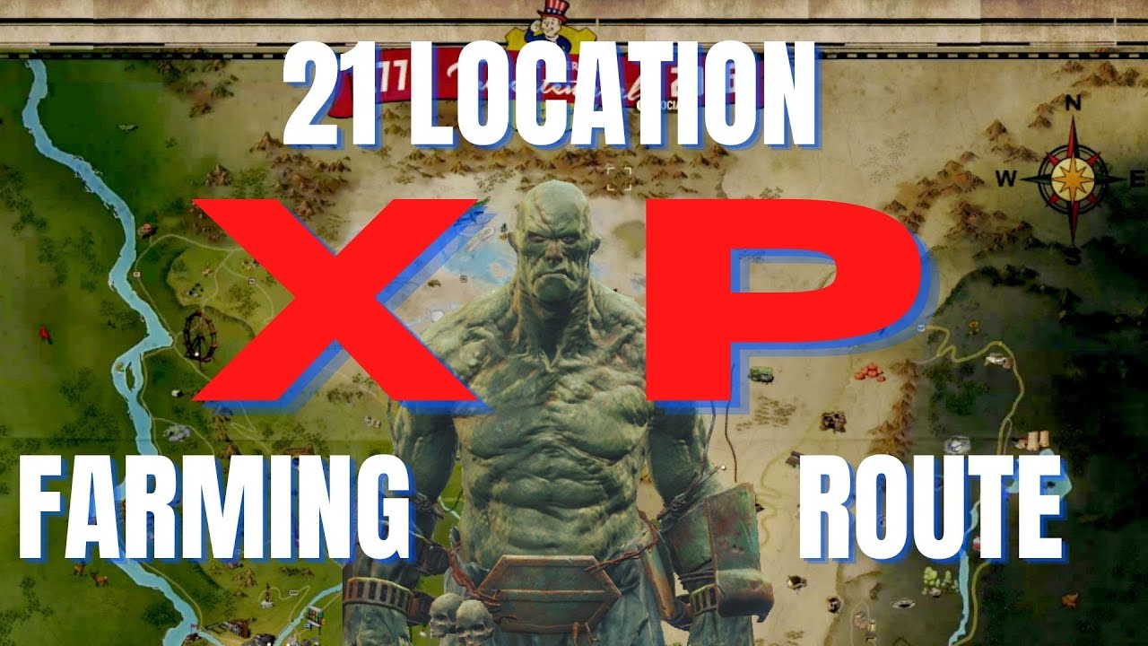 Fallout 76 : XP Farming Route 90% Super mutant locations