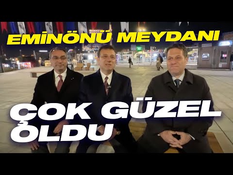 EMİNÖNÜ MEYDANI ÇOK GÜZEL OLDU