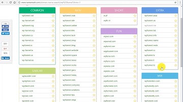 4 Free Tools: Finding a Domain Name & Choosing Target Keywords | Website Name Ideas