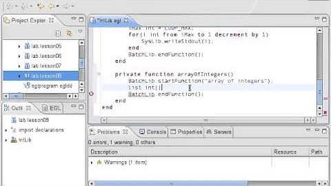 Essential EGL+Batch - Lesson 08 Integer