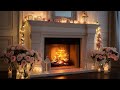 🌹 Cozy Rose Hearth Ambience | Sleep Better Tonight 3 Hours | Meditation Stress Relief Relax Calm