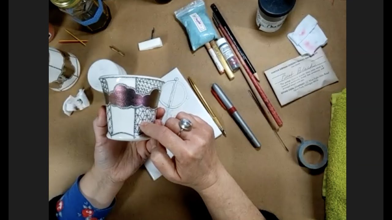 Melaine Sherman - China Painting, Luster and Decals workshop trailer