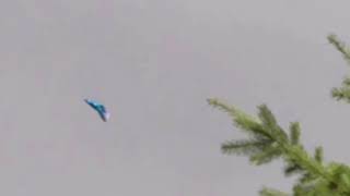 Triangle-shaped UFO over London, England
